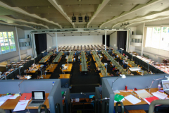 Augelagerte Bibliothek in der ehemaligen Messehalle© R. Gschwendtner 2011