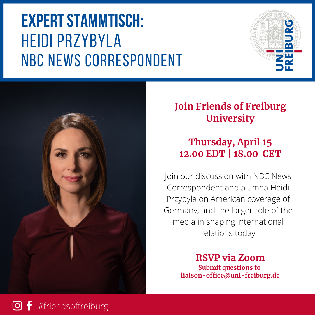 Alumni-Club Nordamerika: Expert Stammtisch with Heidi Przybyla, NBC News Correspondent