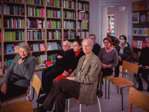 Mitglieder des Alumni–Club bei der Lesung von Jochen Thies / Foto: Dr. phil S. Enge
