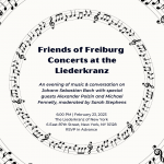 Alumni-Club Nordamerika: Friends of Freiburg Concerts at the Liederkranz
